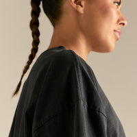 Comfort Oversized Long Sleeve T-Shirt | Vintage Black