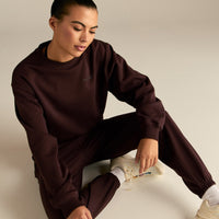 Comfort Outdoor Cropped Crew Neck | Cafe Noir