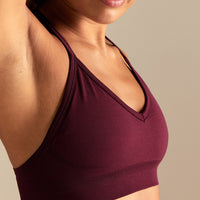 Define 2.0 Seamless Halter Neck Bra | Merlot