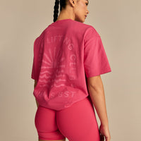 Comfort Summer Lifting Club Oversized T-Shirt | Watermelon