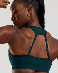 Motion Seamless Racer Back Bra | Dark Moss