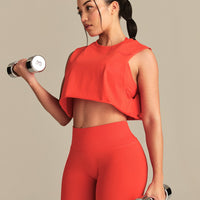 Comfort Drop Armhole Tank | Lava Red