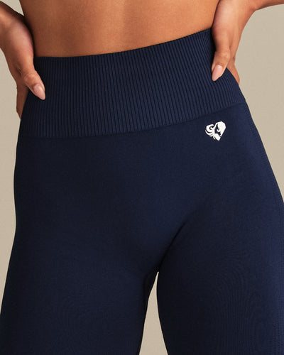 Power Seamless Scrunch Leggings | Sapphire Blue