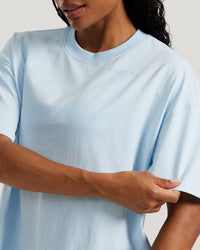 Comfort Oversized Short Sleeve T-Shirt | Powder Blue