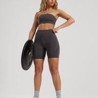 Define 2.0 Seamless Bandeau Bra | Graphite