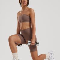 Define 2.0 Seamless Scrunch 6" Shorts | Mocha