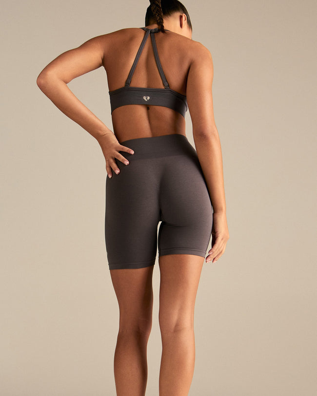 Define 2.0 Seamless Scrunch 6" Shorts | Slate Grey