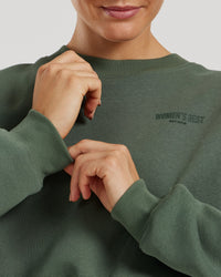 Comfort Cropped Crew Neck | Sage