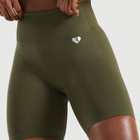 Power Seamless Cycling Shorts | Khaki