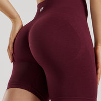 Define 2.0 Seamless Scrunch 6" Shorts | Dark Cherry
