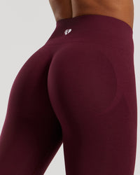 Define 2.0 Seamless Scrunch Leggings | Dark Cherry