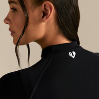 Power Seamless Long Sleeve Full Zip Jacket | Black