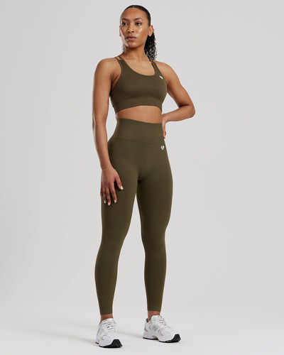 Power Seamless Leggings Khaki Women s Best