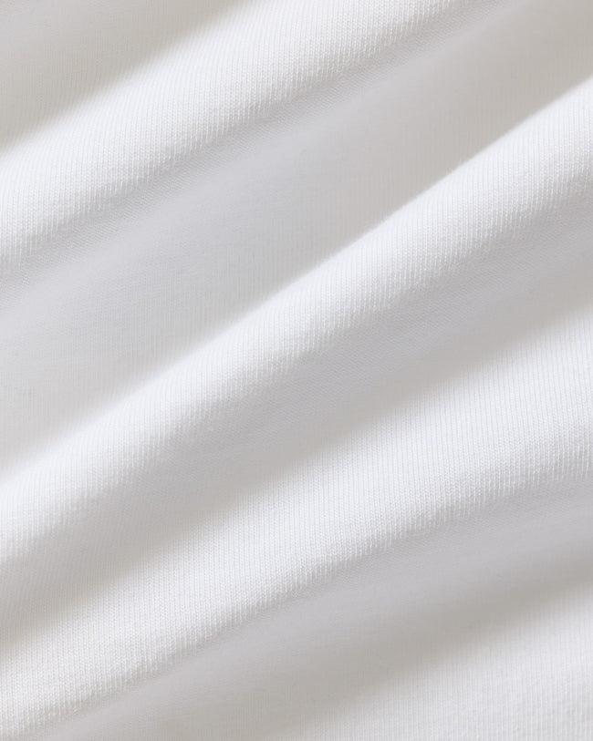 Comfort WB Logo Oversized Long Sleeve T-Shirt | White