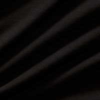 Cotton Contour Fold Over Straight Leg Pants | Black