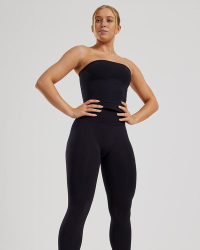 Define 2.0 Seamless Longline Bandeau Bra | Black