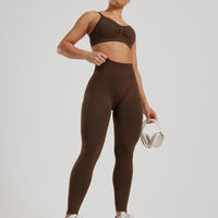 Define 2.0 Seamless Scrunch Bralette | Cocoa