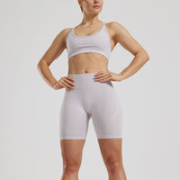 Define 2.0 Seamless Scrunch 6" Shorts | Steel Grey