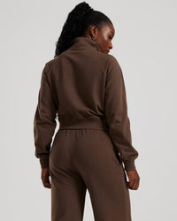 Comfort Light Full Zip Sweat | Cocoa