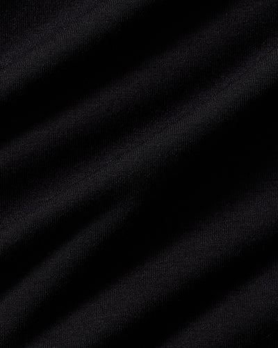 Smooth Contour Midi Crew Neck Long Sleeve T-Shirt | Black