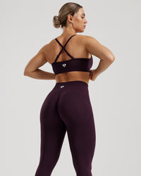 Define 2.0 Seamless Scrunch Bralette | Midnight Plum