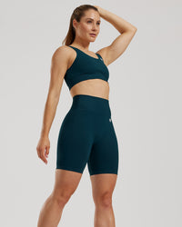 Power Seamless Cycling Shorts | Dark Moss