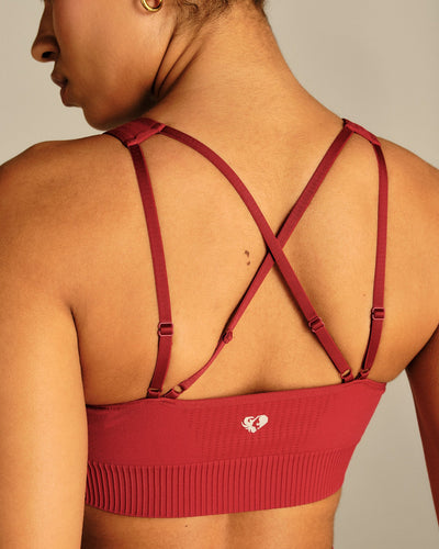 Power Adjustable Sports Bra | True Red