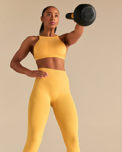 Define 2.0 Seamless High Neck Backless Bra | Mango