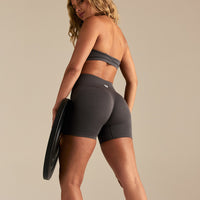 Define 2.0 Seamless Scrunch V-Neck Bra | Graphite