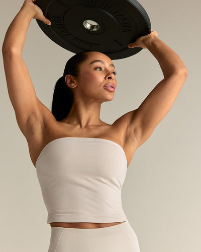 Define 2.0 Seamless Longline Bandeau Bra | Stone