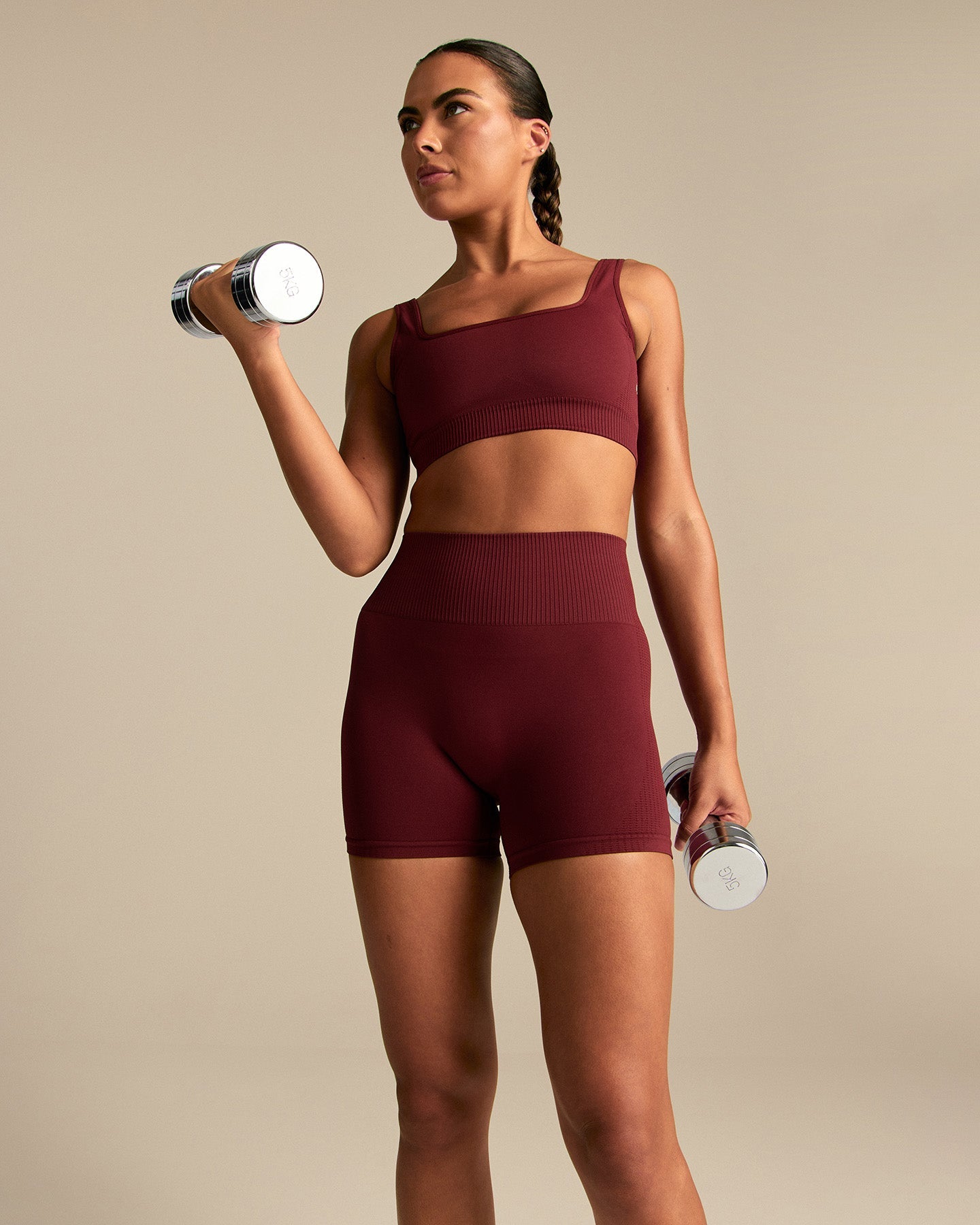 Power Open Back Mini Bra | Oxford Red