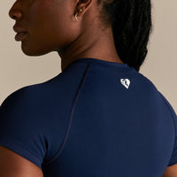 Power Seamless Short Sleeve Top | Sapphire Blue