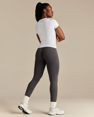 Power Seamless Short Sleeve Top | White