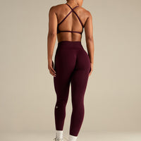 Define 2.0 Seamless Scrunch Leggings | Merlot