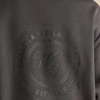 Comfort Oversized Health Club Graphic Hoodie | Graphite