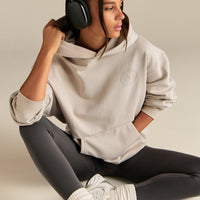 Comfort Oversized Health Club Graphic Hoodie | Stone