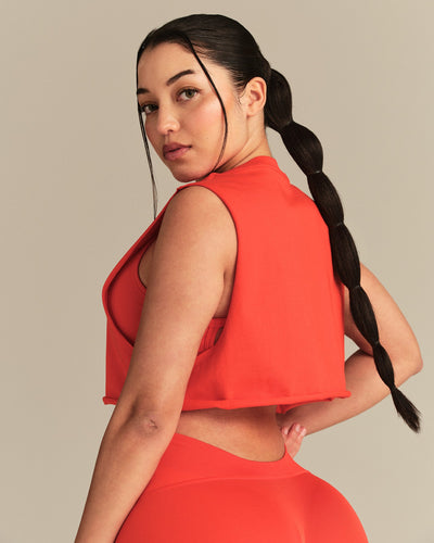 Comfort Drop Armhole Tank | Lava Red