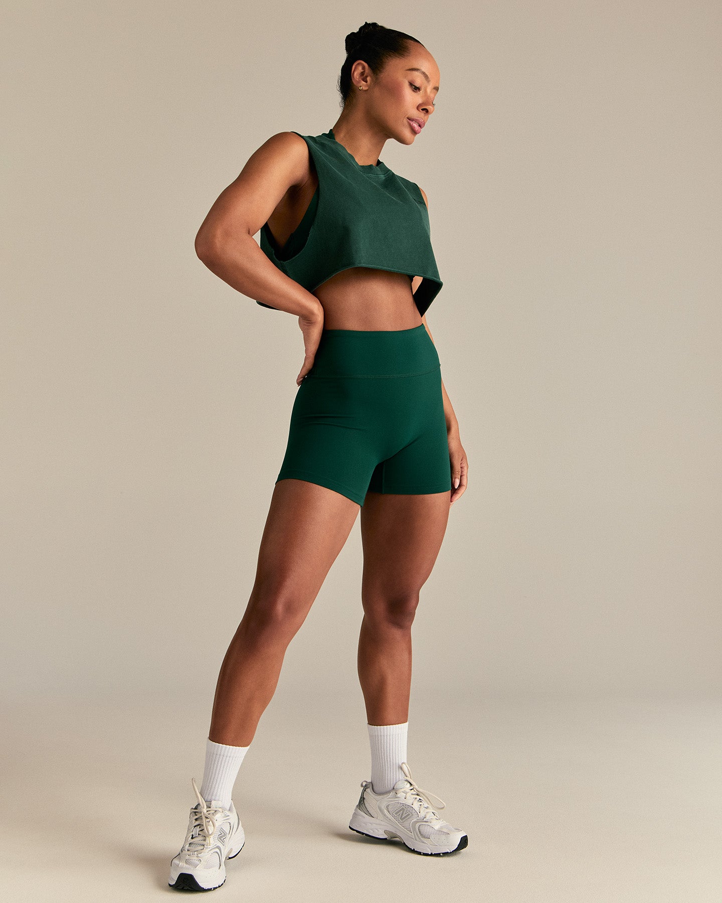 Comfort Drop Armhole Tank | Vintage Emerald
