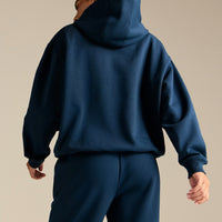 Comfort Oversized PWR Hoodie | True Navy