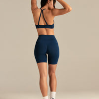Define 2.0 Seamless Scrunch 6" Shorts | True Navy