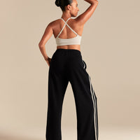 Comfort Lightweight Contrast Joggers | Black