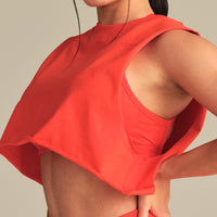 Comfort Drop Armhole Tank | Lava Red