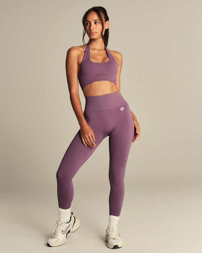 Power Seamless Scrunch Leggings | Dusk Plum