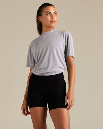 Comfort Oversized Hook Up T-Shirt | Silver Grey Marl