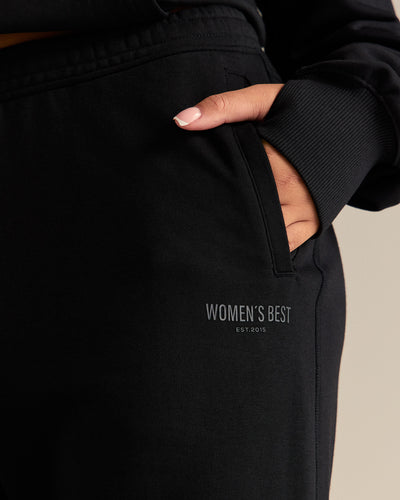 Comfort Cuffed Hem Joggers | Black