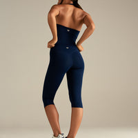 Essential Capri Leggings | Sapphire Blue