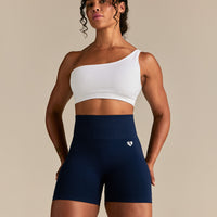 Power Seamless Scrunch Shorts | Sapphire Blue
