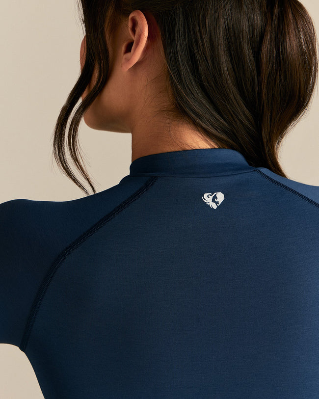 Define 2.0 Seamless Full Zip Midi Jacket | True Navy