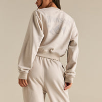 Comfort Outdoor Cropped Crew Neck | Stone