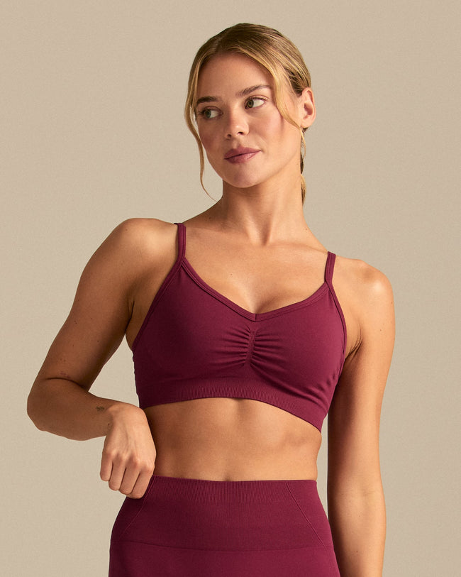 Define 2.0 Scrunch Bra | Deep Berry (1/6)
